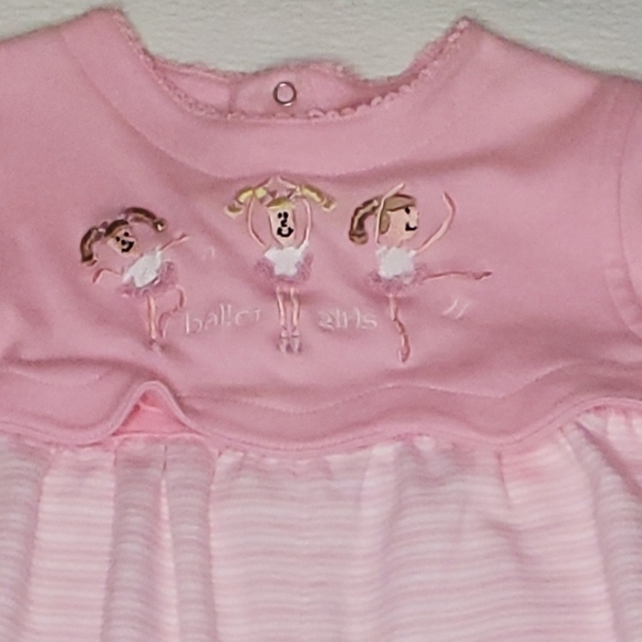 Vintage Class Club Baby Romper Pink Ballerina Baby Girls 24 Months - Picture 3 of 4